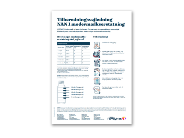 Tillagningsanvisning - Danska