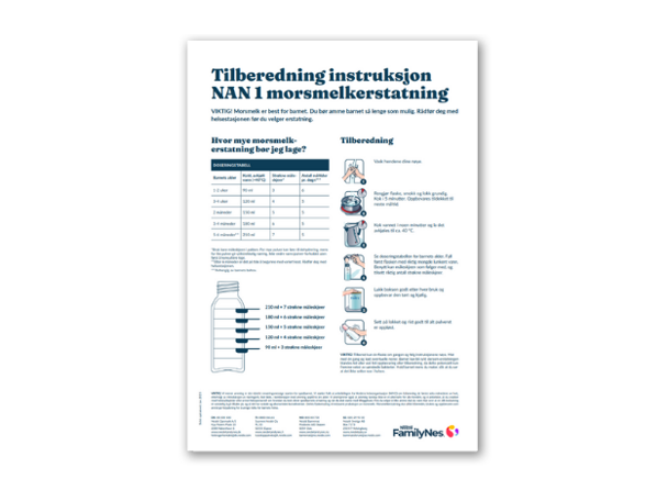 Tillagningsanvisning - Norska