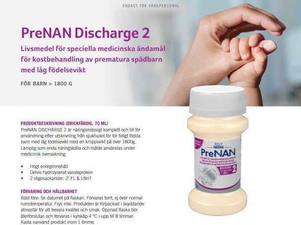Produktblad PreNAN Discharge 2