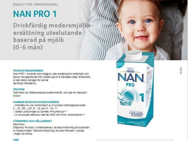 Produktblad NAN Pro 1 Drickfärdig