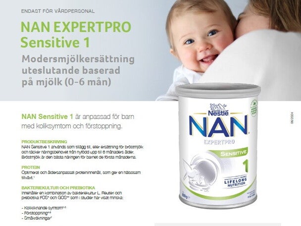 Produktblad NAN EXPERTPRO Sensitive 1