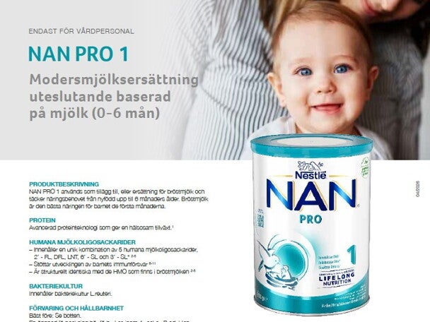 Produktblad NAN PRO 1