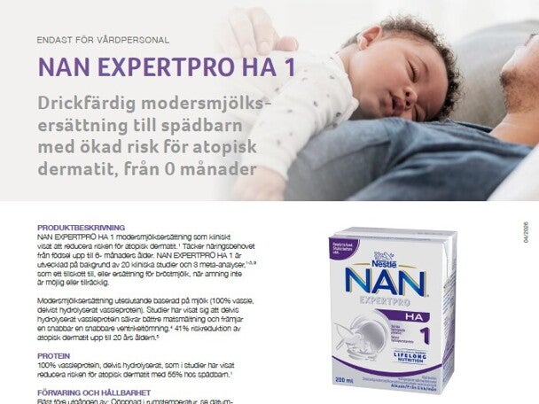 Produktblad NAN EXPERTPRO HA 1 