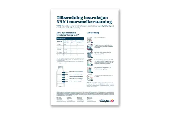 Tillagningsanvisning - Norska