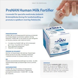 Produktblad PreNAN Human Milk Fortifier